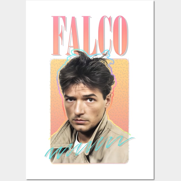 Falco ----- 80s Retro Design Wall Art by DankFutura